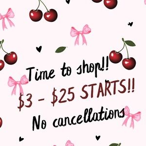 No cancellations and please bid responsibly 💕💕 03/25 SHOW